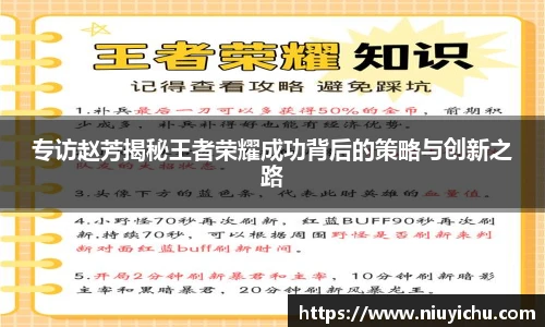 乐竟电竞专访赵芳揭秘王者荣耀成功背后的策略与创新之路